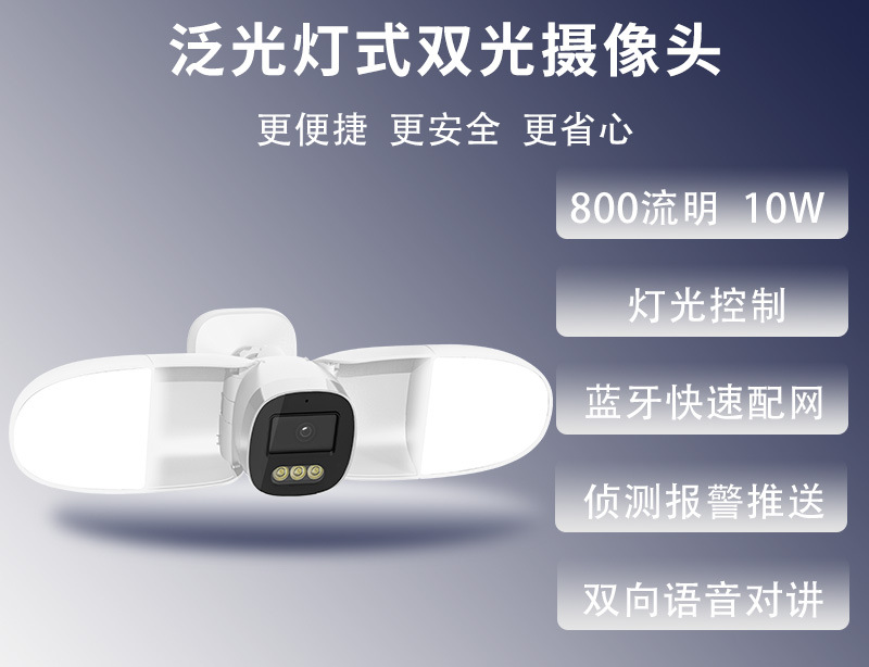 Home Security Flood Lights - กล้องวงจรปิด IP ความละเอียด 4MP สีเต็มรูปแบบ พร้อมไฟส่องสว่าง
