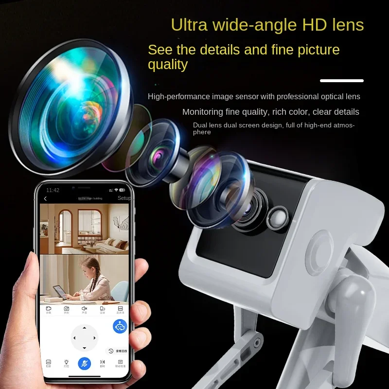 2MP กล้อง IP กล้องไร้สาย Home  - Home Security Robot บทวิจารณ์และราคา