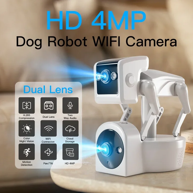 2MP กล้อง IP กล้องไร้สาย Home  - Home Security Robot บทวิจารณ์และราคา